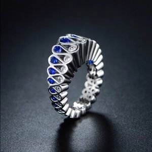 Wt Gold Filled Spinel & Crystal Zircon Ring